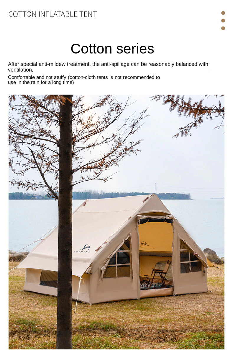 Cheap Goat Tents Outland Outdoor Hut Inflatable Tent Camping Autumn Camping Cotton Tent Family Waterproof Sunshade Camp Tent Winter   